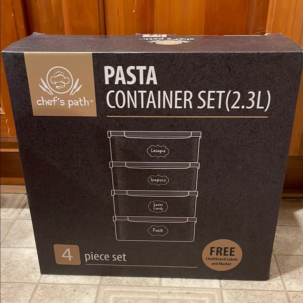 Chef’s Path Airtight Food Storage Containers with Lids-Set of 4/3.6 Liters Each